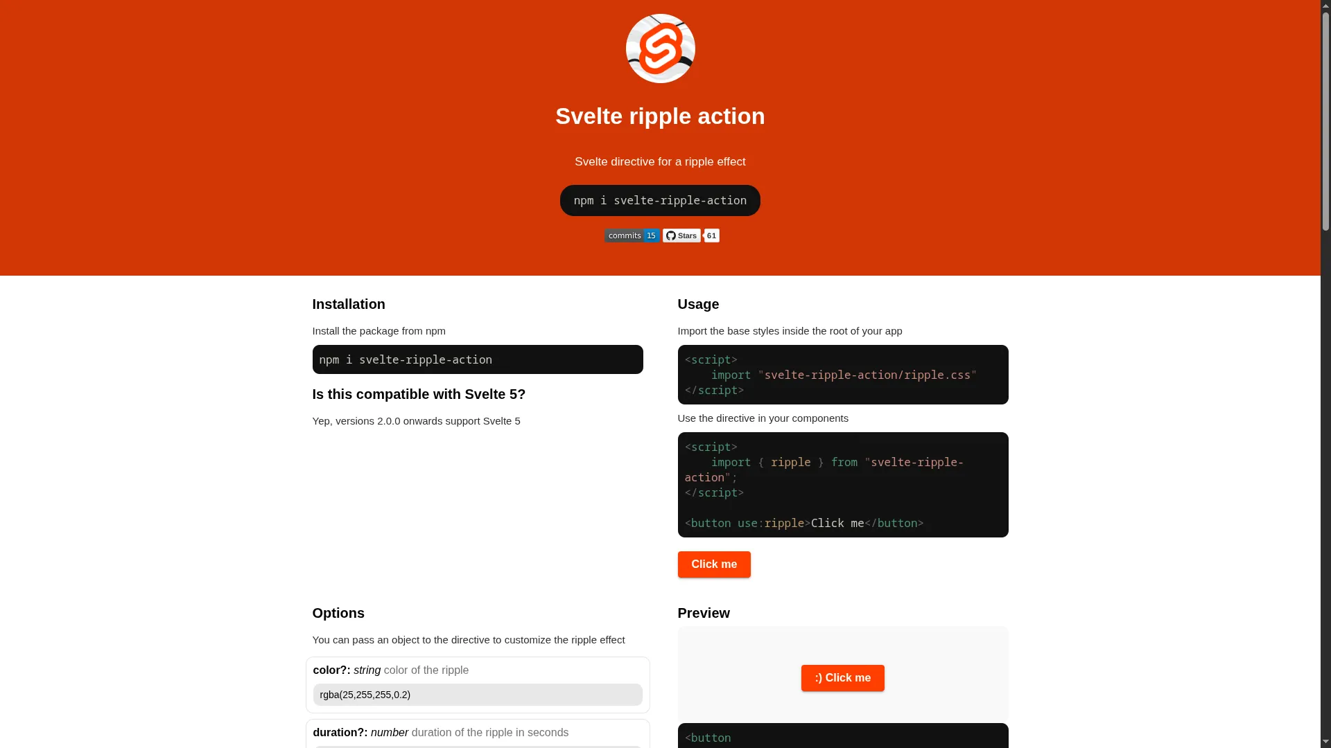 Svelte-Ripple-Action project preview
